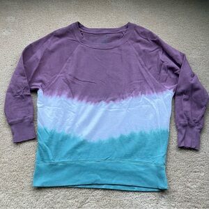 SO Women’s Tie-Dye Long Sleeve Lounge Life Weekend Sweatshirt - Size S - EUC
